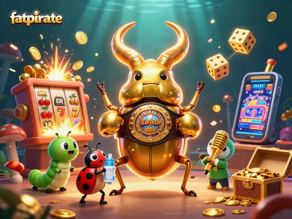 Experience thrilling jackpots and bonuses at fatpirate casino with explosive 3D elements and vibrant visuals.