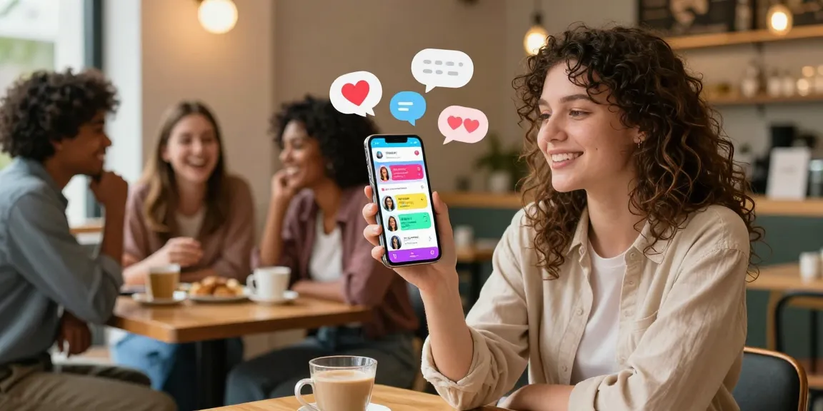 Engaging dating scene with app interactions highlighting F168's modern dating experience.