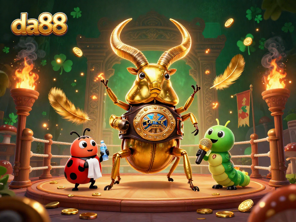 Experience the excitement of da88 with dynamic casino elements illustrated in a vibrant scene.