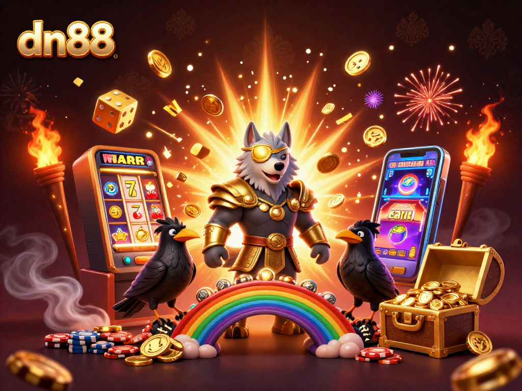 Experience the excitement of dn88 with Norse mythology-inspired characters and casino elements