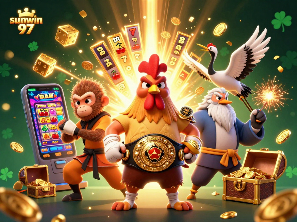 Experience winning at sunwin 97 with excitement from the slot machine jackpot burst.