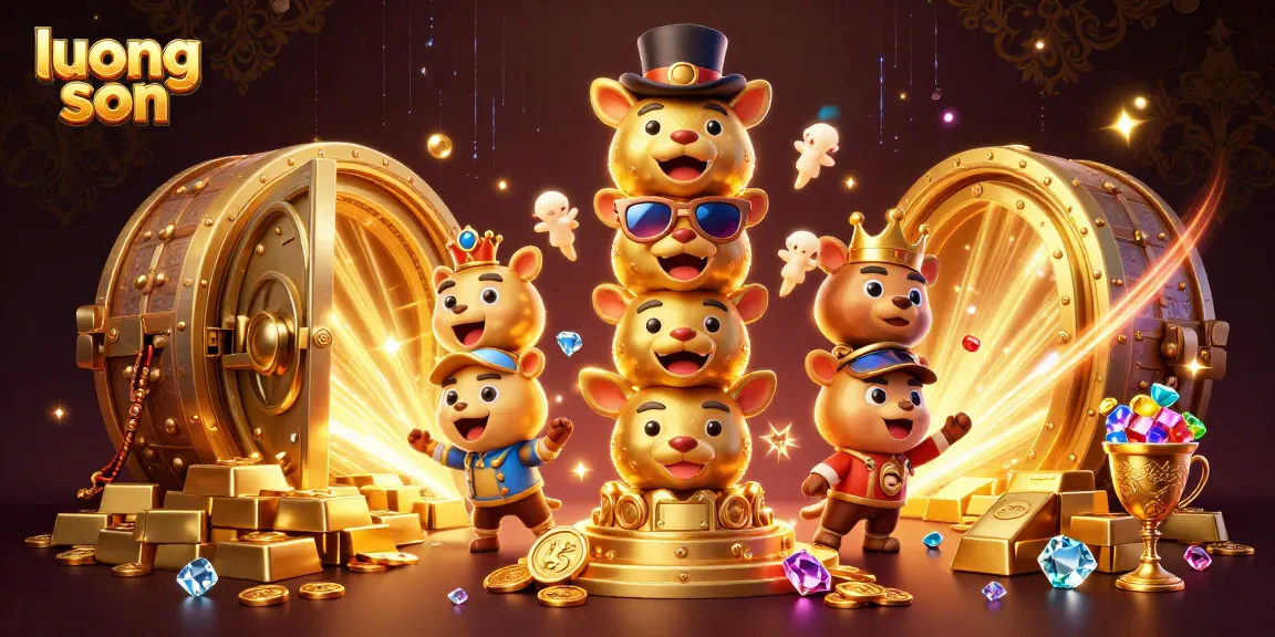 Experience thrilling gaming at luong son with a vibrant 3D totem scene and rich casino elements.