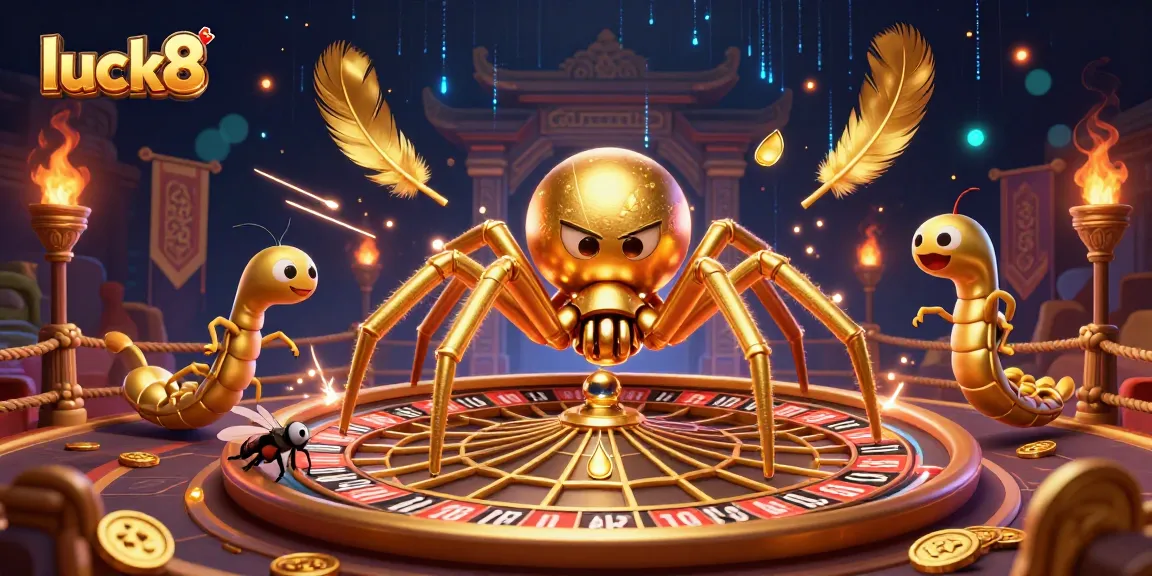 Enjoy exciting bets at luck8 with an immersive 3D casino illustration of a vibrant betting scene.