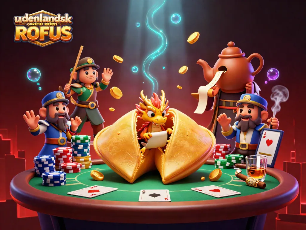 Engage with udenlandsk casino uden ROFUS as a golden fortune cookie reveals gaming treasures.