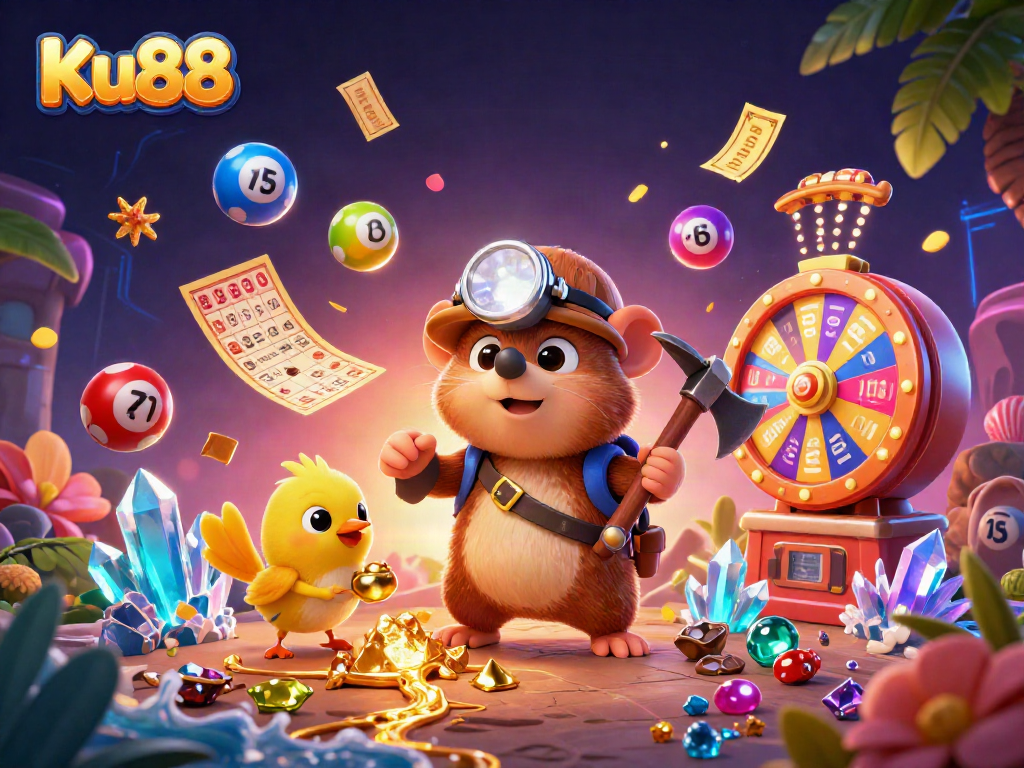 Engage in thrilling gaming adventures with Ku88's vibrant lottery atmosphere.