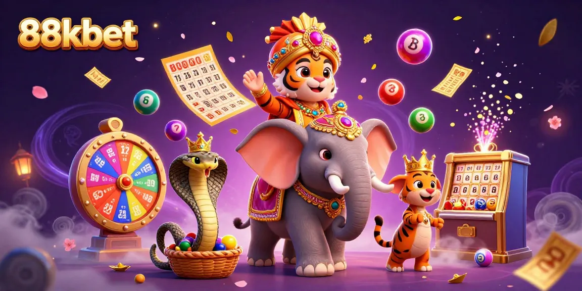 Experience the excitement of 88kbet's vibrant lottery scene, filled with dynamic gaming elements.