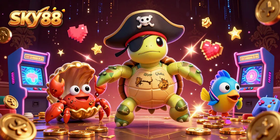 Experience exciting gaming adventures at SKY88, featuring a treasure-filled underwater scene.