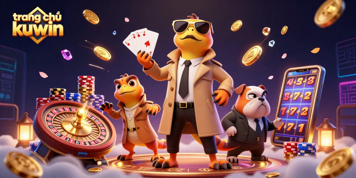 Experience the thrilling action on trang chủ kuwin with playful raptors trying to enter a VIP casino lounge.