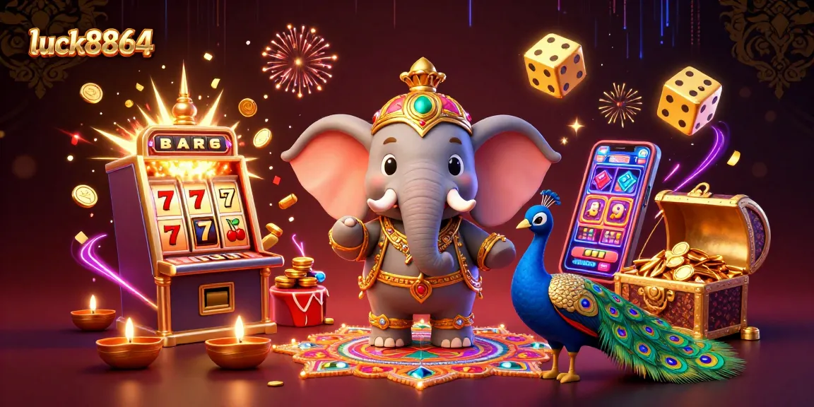 Experience thrilling wins at luck8864 with vibrant 3D casino action featuring colorful characters and exciting game elements.