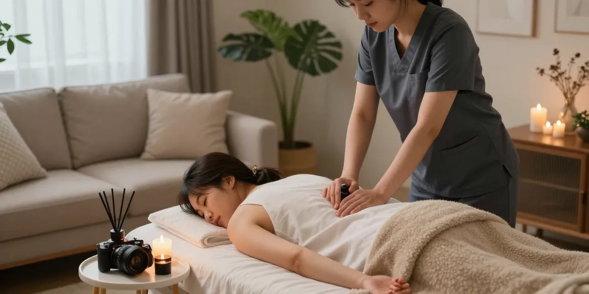 Experience premium 영등포출장마사지 in a serene home setting with a professional therapist.