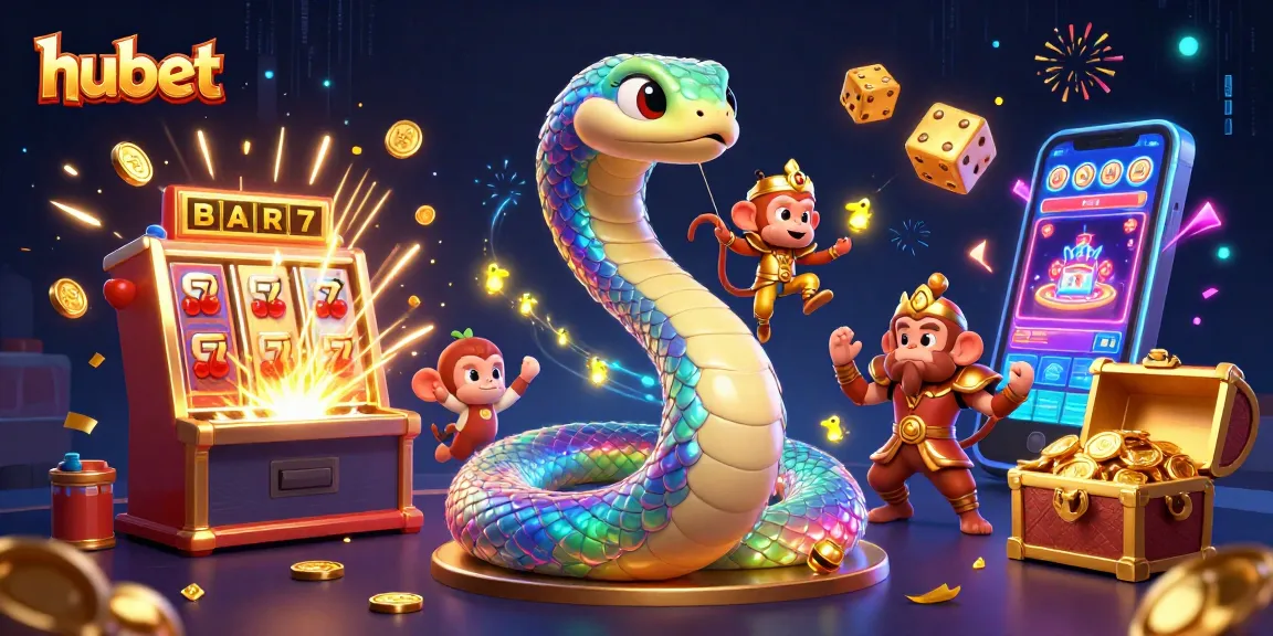 Experience thrilling gameplay at hubet with vibrant slot machines and captivating characters in a magical scene.
