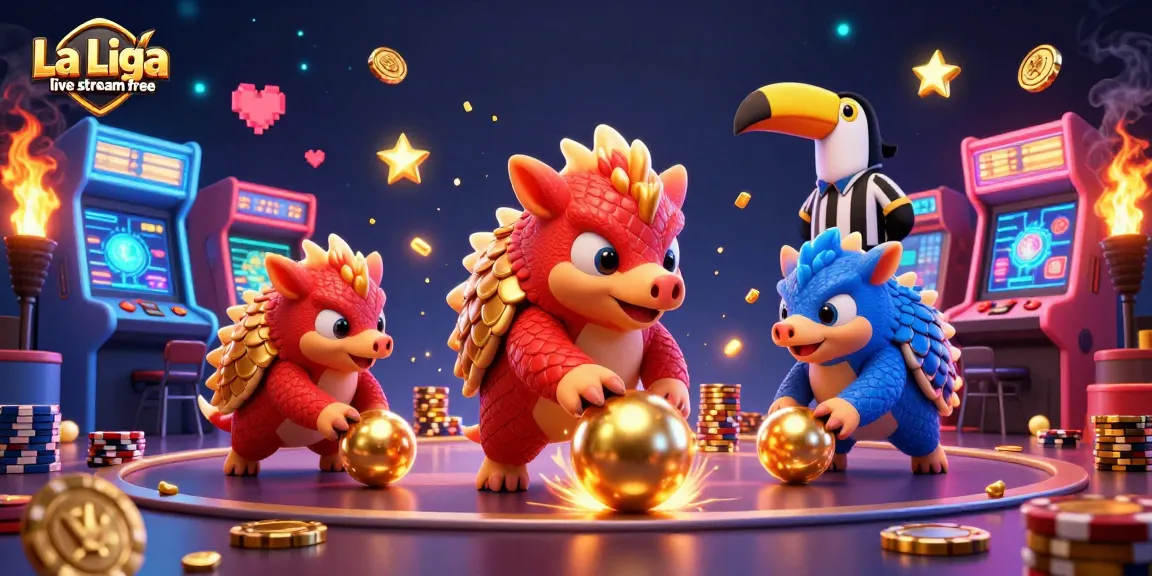 Experience La Liga live stream free with exciting pangolins and vibrant casino elements.